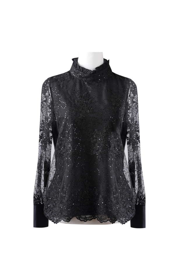 Double layer lace blouse - Yedina